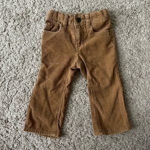 Toddler/baby boy tan corduroy pants